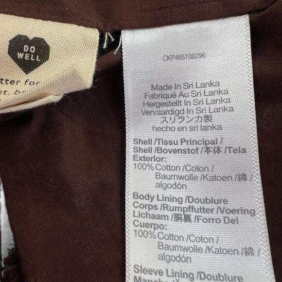 Madewell NWT Women's Corduroy Crop Dorset Blazer Jacket Brown Size Small - Picture 7 of 10